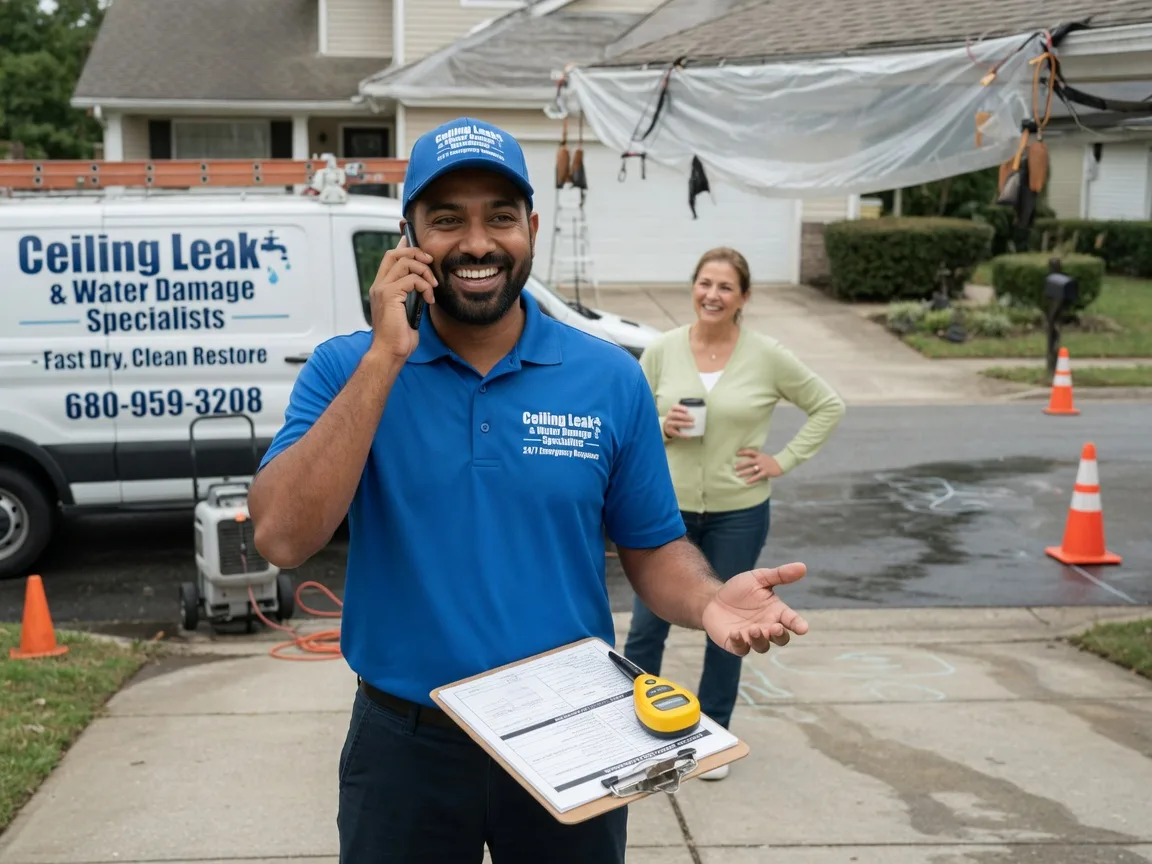 Ceiling Leak Cleanup Peru, KS FAQs